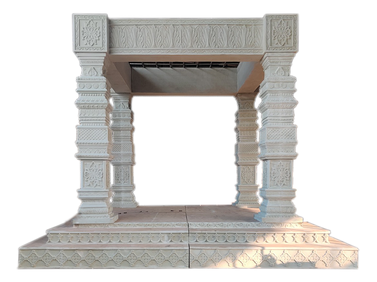 Handmade Fiberglass Vedi Mandap With Base For Wedding, Event and Banqu ...