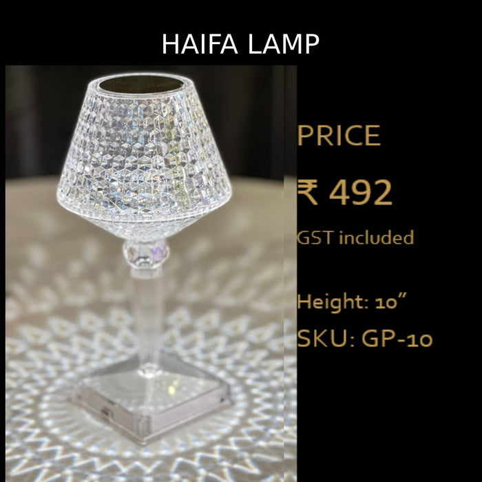 Wireless Haifa Table Lamp | Perfect For Wedding, Party and Event Decor
