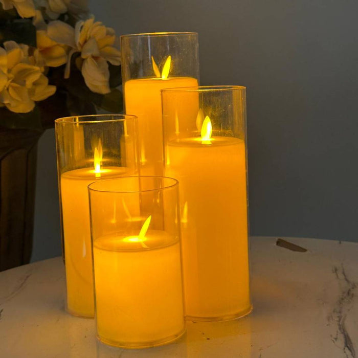 Acrylic LED Candle 3 Inches Diameter | Best For Decor Prospective