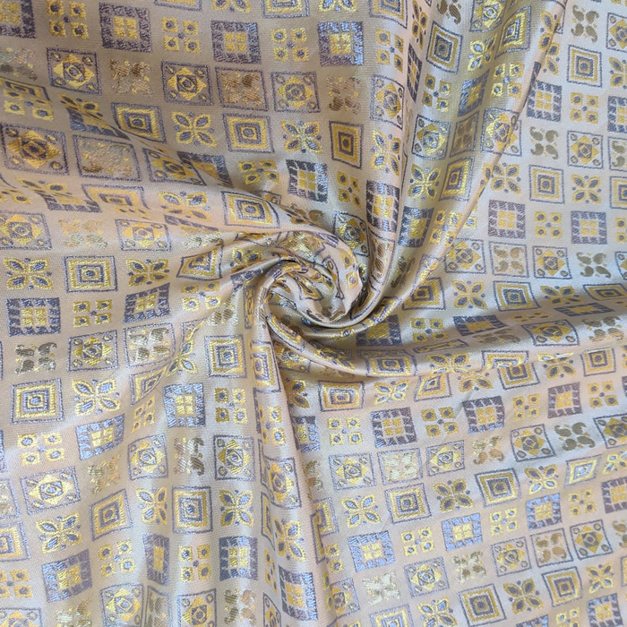 Silk Brocade Fabric For Decor