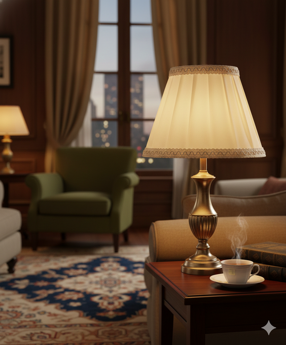 7 Star Decor Emerald Pleated Lamp Shade – Classic Fabric Replacement Shade