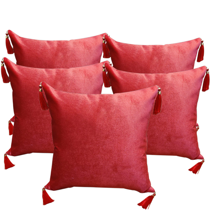 Better Velvet Fabric Cushion Covers | Set Of 5 Pcs