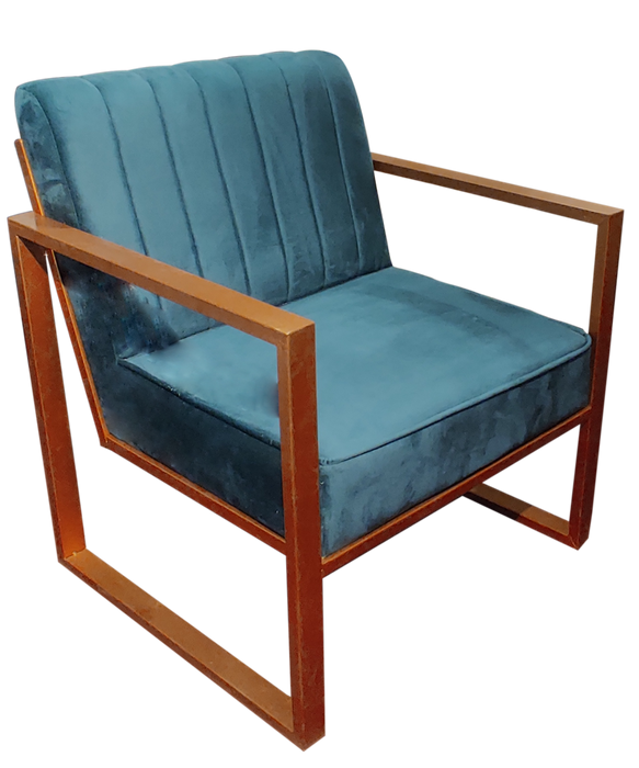 Turquoise Blue Single Seater Sofa For Decor