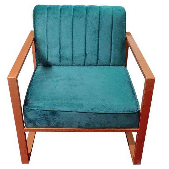 Turquoise Blue Single Seater Sofa For Decor