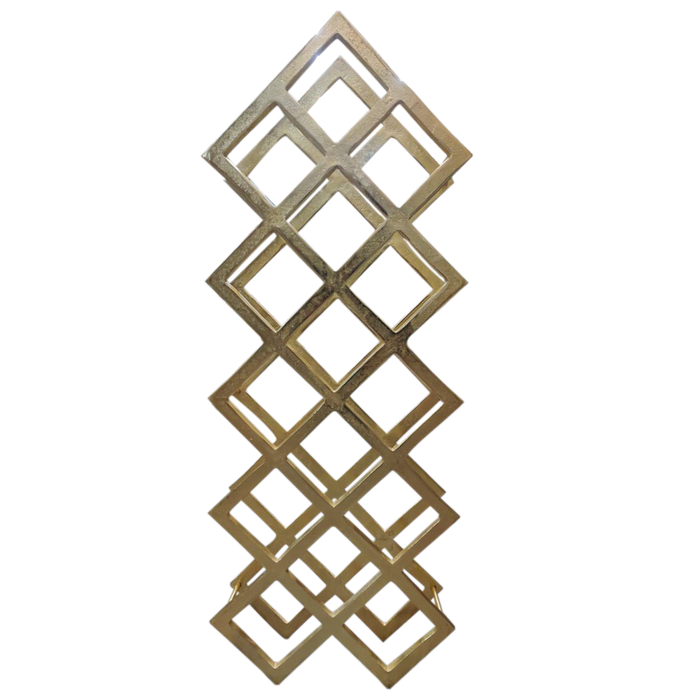 Gold Wine Rack Stand For Decor