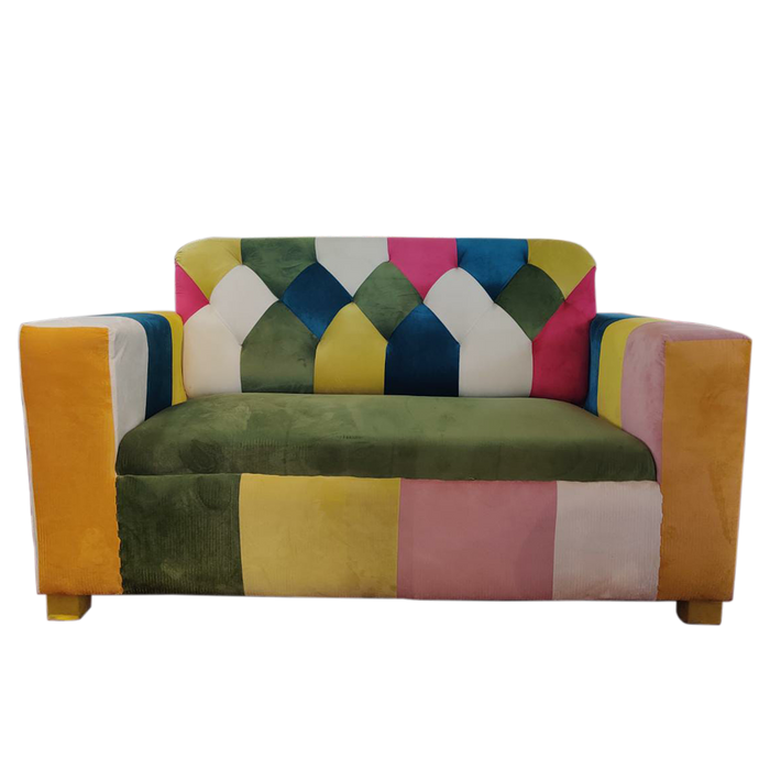 Multicolor Two Seater Sofa For Decor and Office
