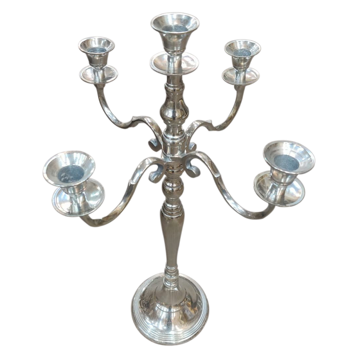 5 Arm Metal Candelabra Candle Stand/Holder For Decor