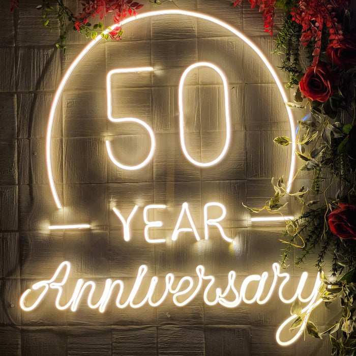 "50 Year Anniversary" Neon Sign
