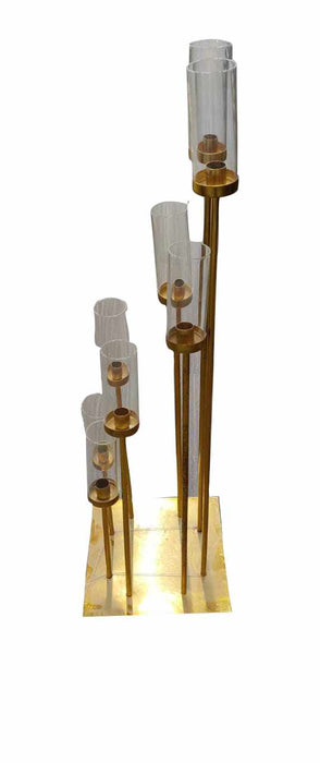 Gold Candle Stand For Wedding, Event, Party and Other Kinds Of Indoor and Outdoor Decor