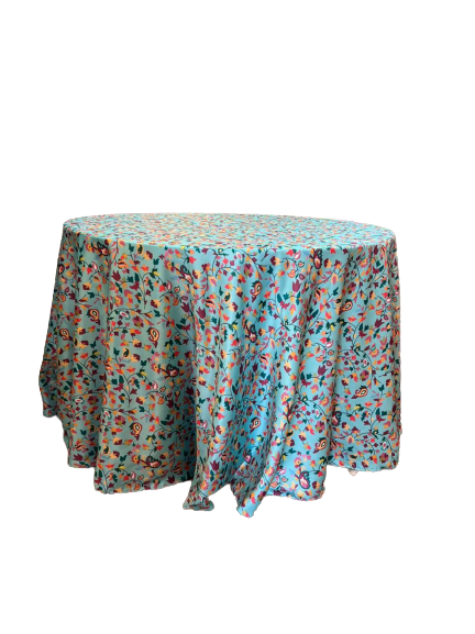 Whiteout Multicolor Table Cover For Decor Purposes