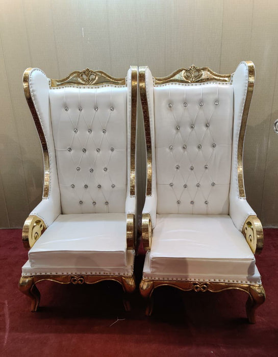 White Vedi Chairs For Wedding Decor