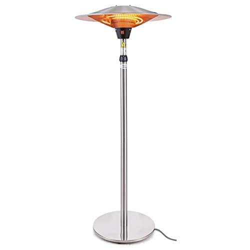 Stainless Steel Outdoor Electric Patio Heater Ruby Carbon Coil