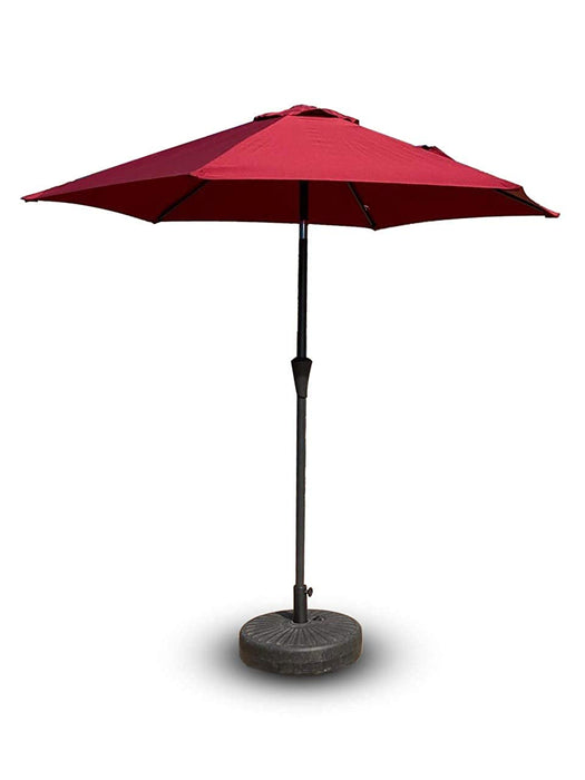 Centre Pole 2.7m | 9ft Tilting Umbrella (20L Water Base Included) (Burgundy)