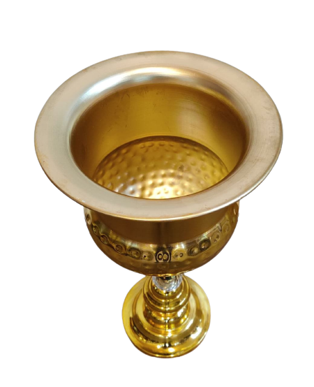 Gold Metal Candle Stand For Decor