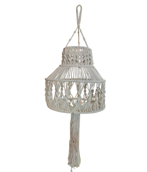 Off White Boho Lamp Hanging For Decor | Set Of 5 Pcs