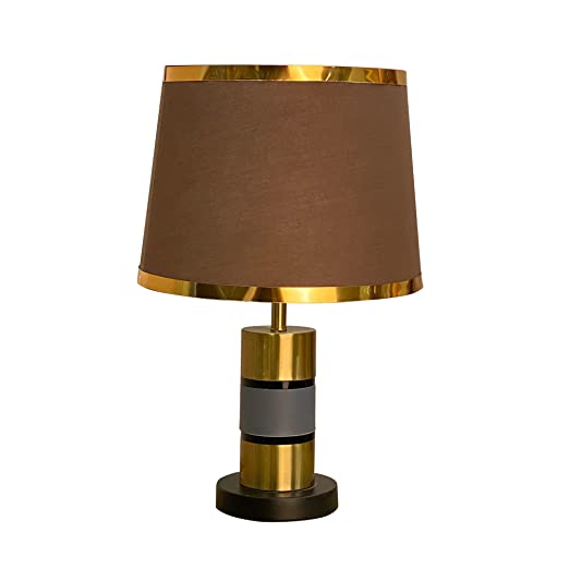 Luxury Gold With  Grey Table Lamp For Bedroom