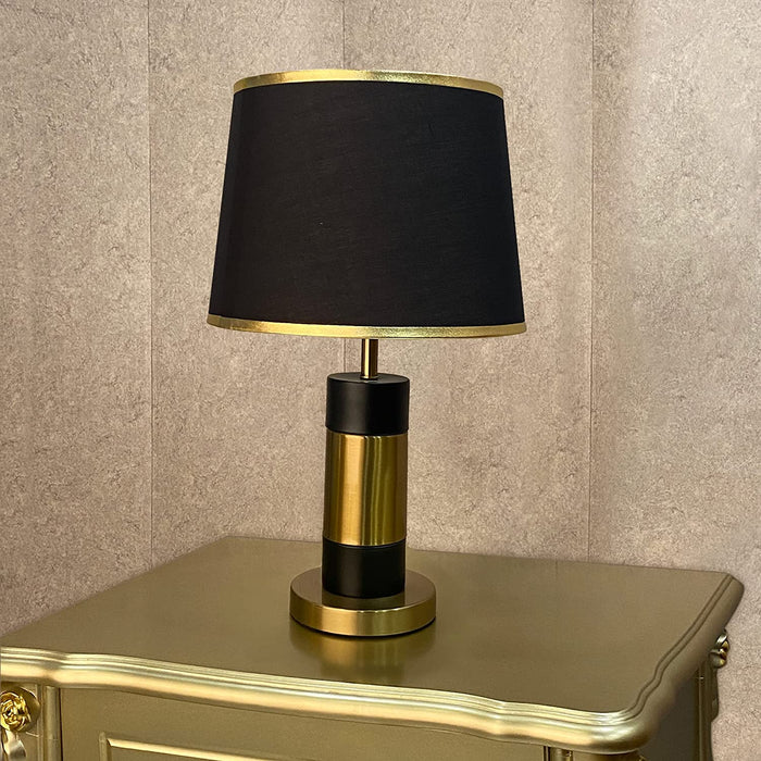 Luxury Black Table Lamp with Touch and Love of SS Gold Table Lamp