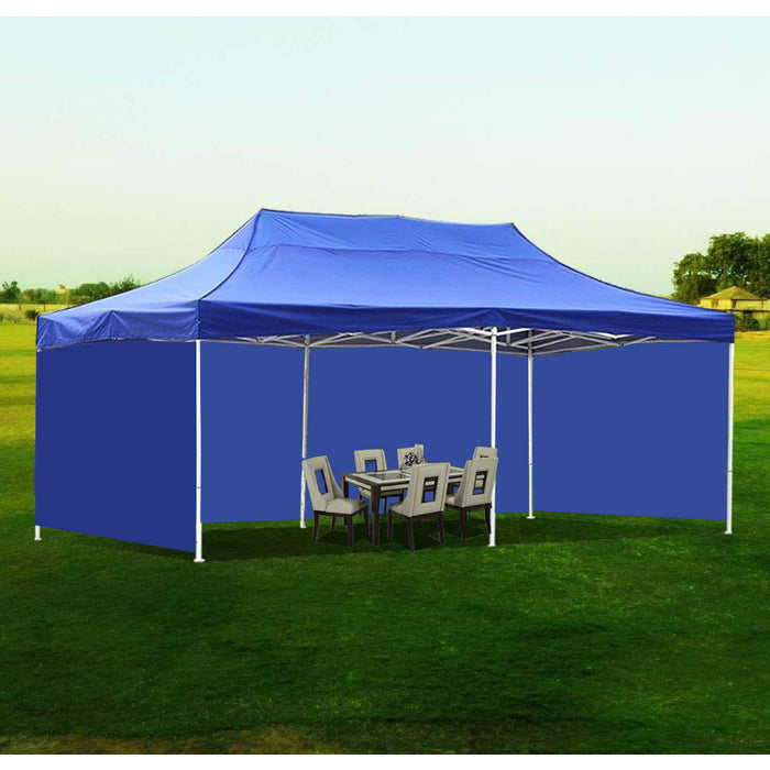 10X20 Waterproof Folding Canopy Tent With 3 Side Cover