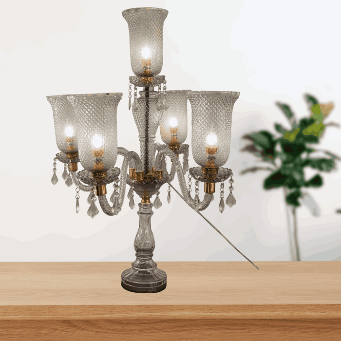 Shyamalan Silver Table Lamp For Living & Drawing Room