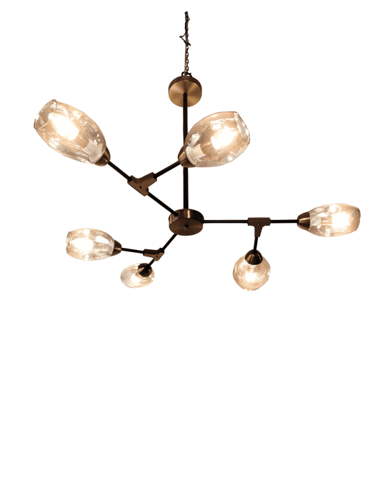 6 Lights Good To Be Chandelier For Meeting Room & Lobby |  E14 LED Bulbs