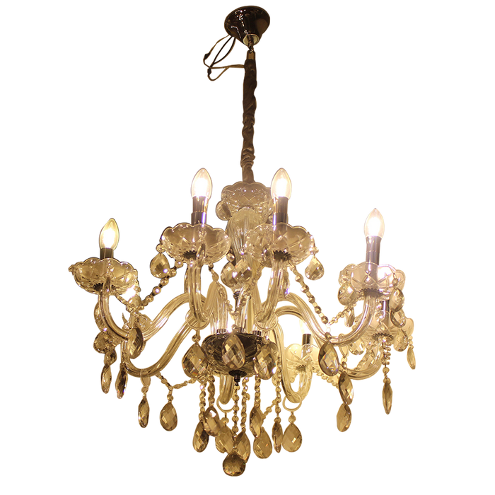 Silver Crystal Chandelier For Dining Room & Living Room