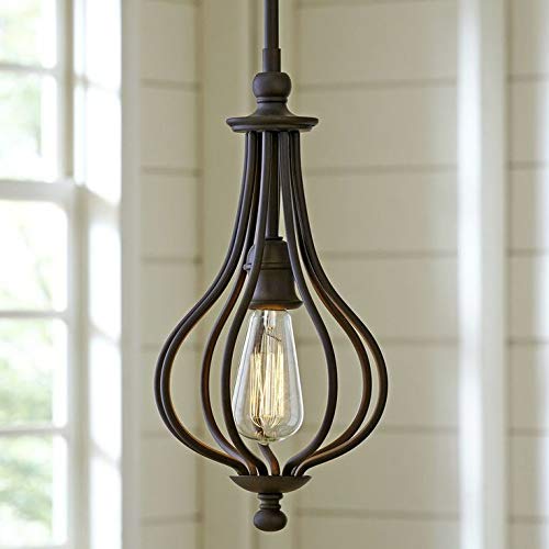 Wrought Iron Powder Coated Ceiling Fixture Chandelier | Color: Black