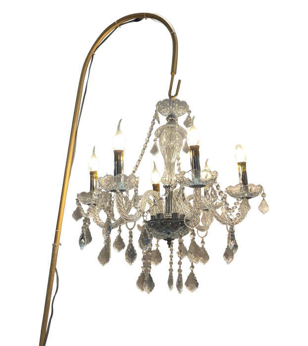 Gold Chandeliers/Floor Lamp For Weddings And Events