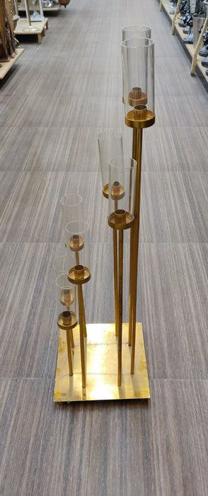 Gold Candle Stand For Wedding, Event, Party and Other Kinds Of Indoor and Outdoor Decor