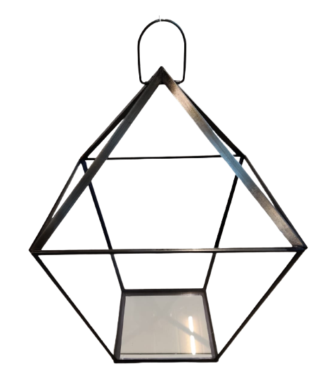 Metal White Hanging Candle stand For Décor