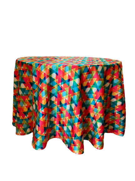 Whiteout Multicolor Table Cover For Dining Table & Other Decor