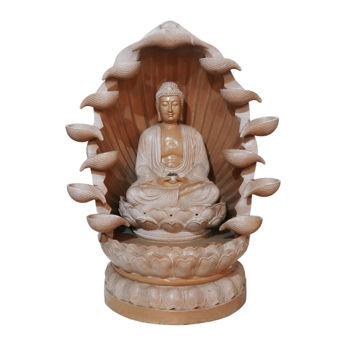Handmade Fiberglass Buddha  Fountain