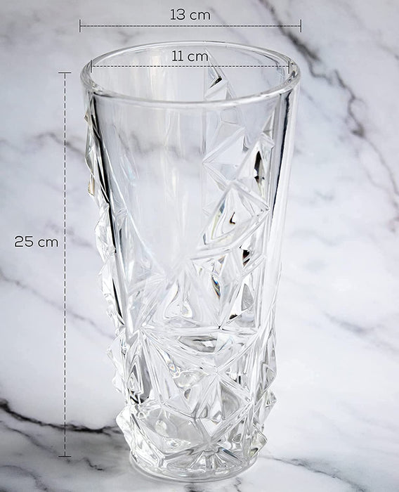 Clear Glass Vase  For Decor Prospective | Shape: Oblong