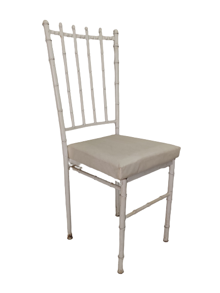 White Iron Chair For Banquet