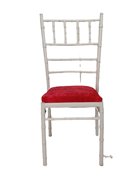 Iron Chair For Banquet | Color: White