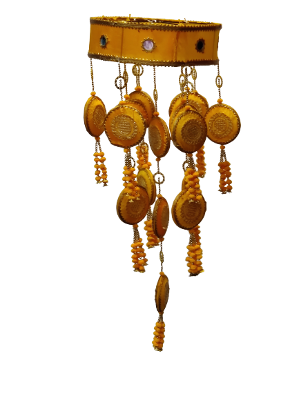 Yellow Handicraft Hanging For Decor