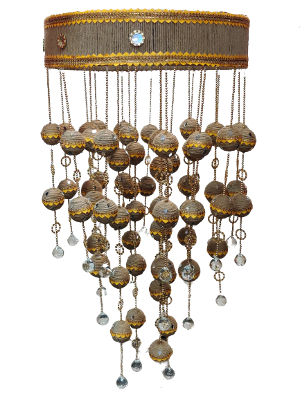 Jute Crystal Hanging | Suitable For Decor Prospective at Home, Wedding and Banquet
