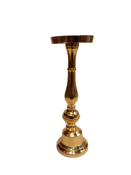 Gold Candle Stand For Decor | Set Of 3 Pcs