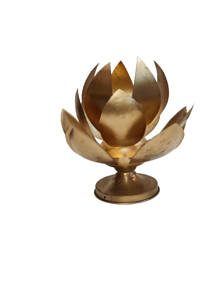 Gold Lotus Flower Urli For Wedding Decor
