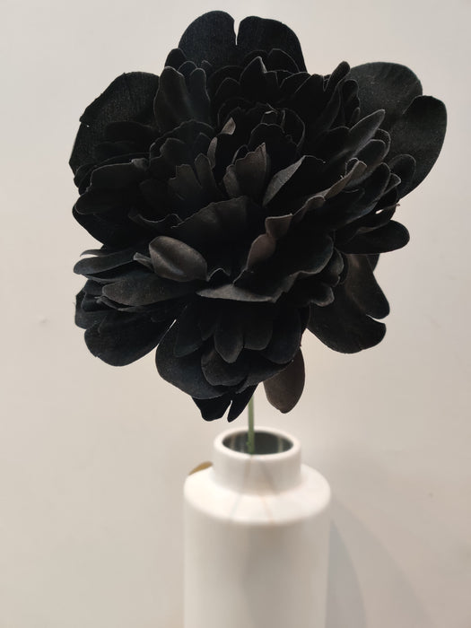 Artificial Peony Flowers Stick | Color: Black