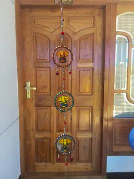 Handicraft Rajasthani Ganpati Hanging For Door | Set Of 20 Pcs
