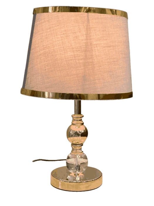 Gold Round Bedside Table Lamp For Bedroom & Living Room