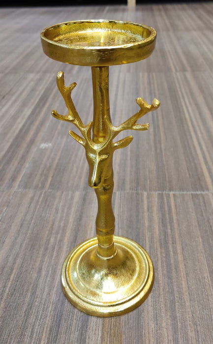 Metal Gold Candle Stand For Decor