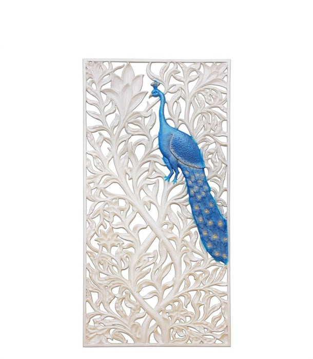 Handmade Fiberglass Peacock Panel