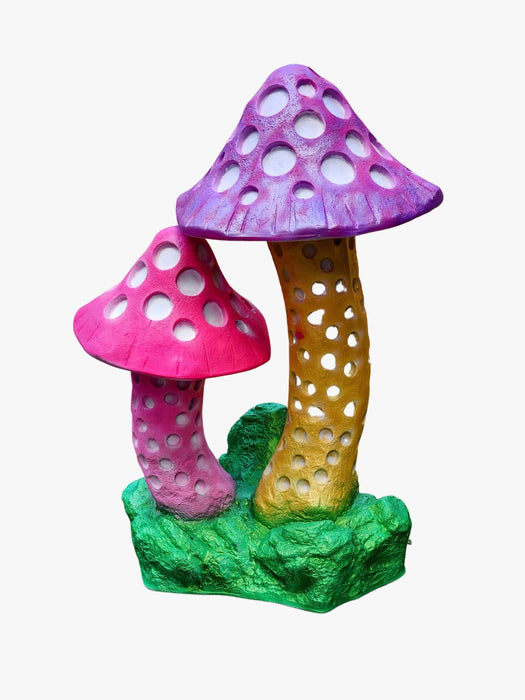 Handmade Fiberglass Mushroom Sculpture