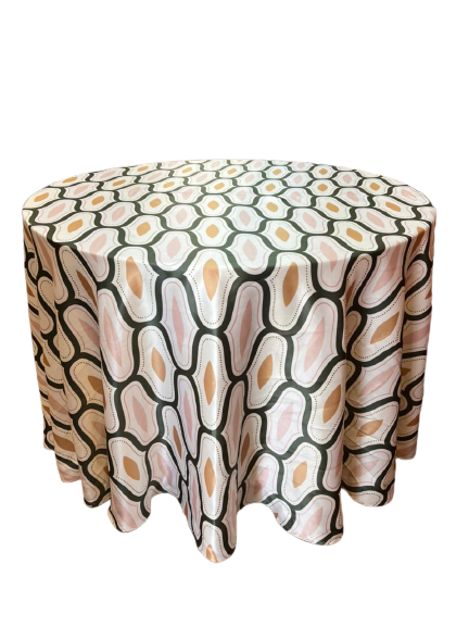 Table Cover For Dining Table | Whiteout (Peach)