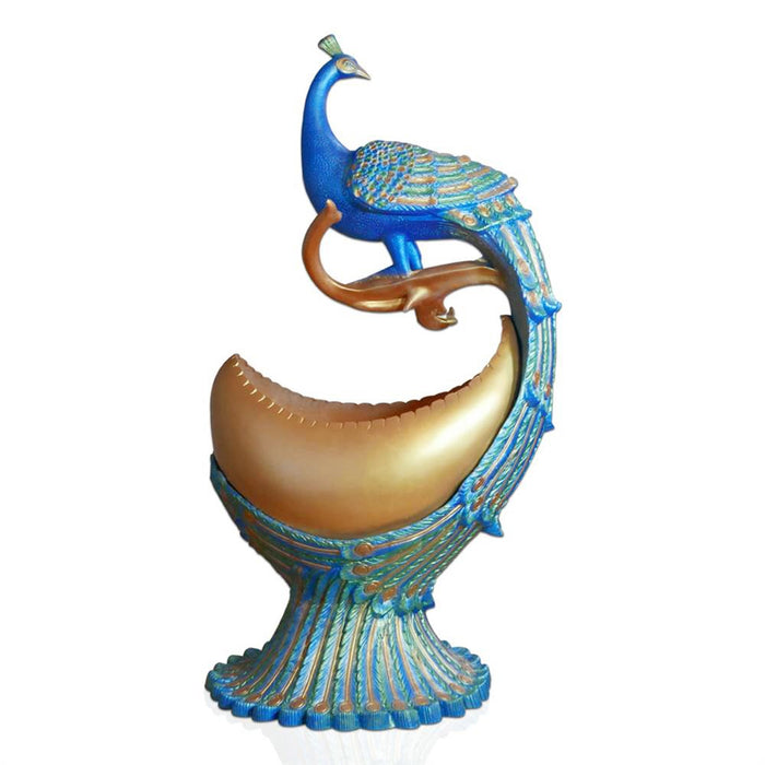 Handmade Fiberglass Decorative Peacock