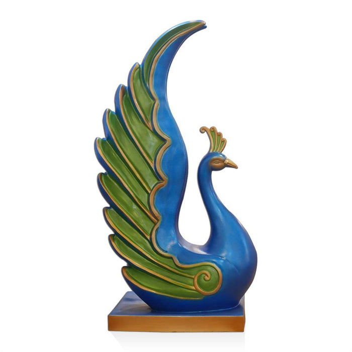 Handmade Fiberglass Decorative Peacock For Decor Prospective