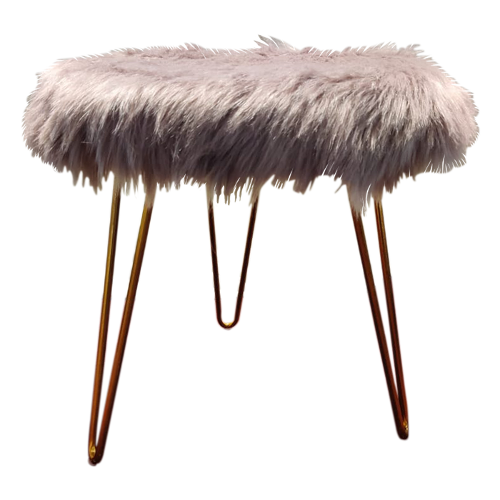Faux Fur Seating Stools For Decor