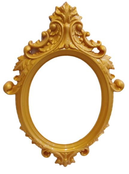 Plastic Decorative Oval Frame For Décor