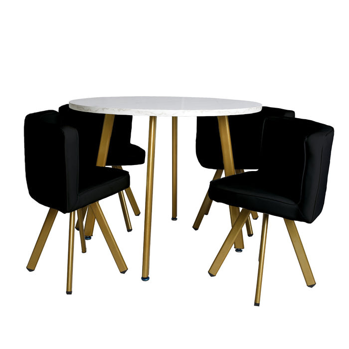 Black Dining Table With Chairs